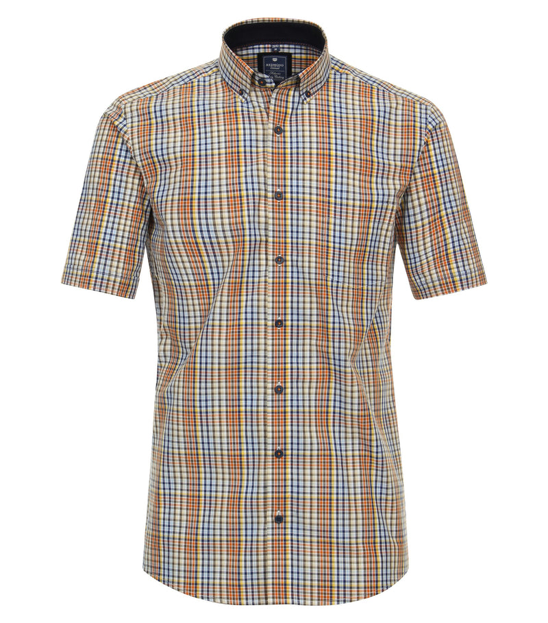 Check Short Sleeve Shirt - Terra