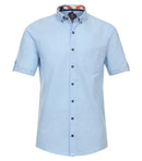 Plain Short Sleeve Shirt - Blue