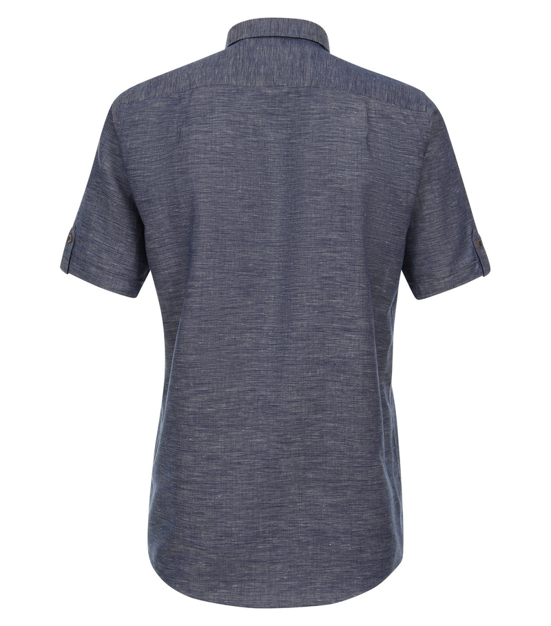 Plain Short Sleeve Shirt - Light Blue