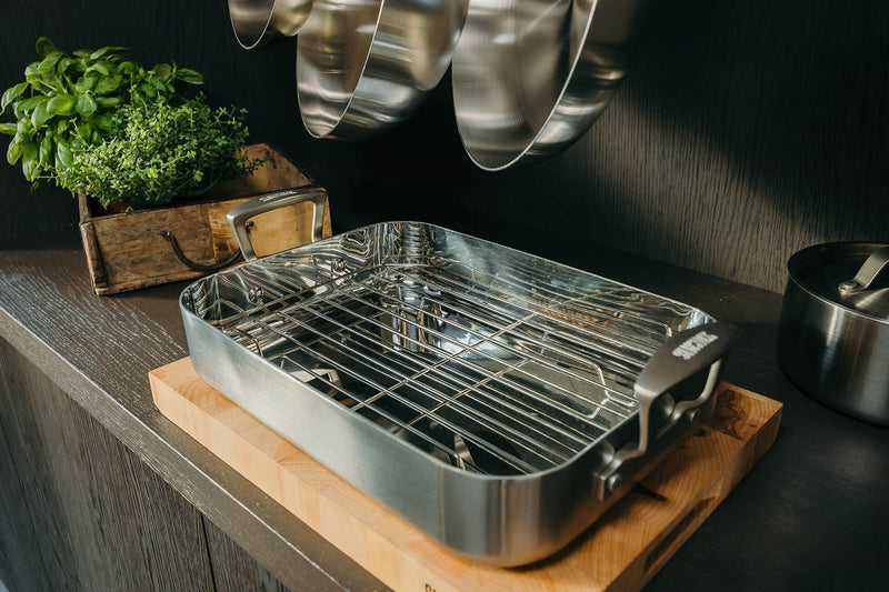 Stainless Steel Roasting Pan with Rack
