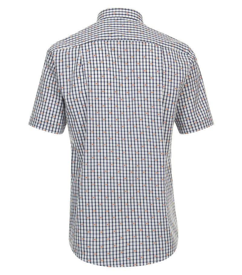 Check Short Sleeve Shirt - Blue
