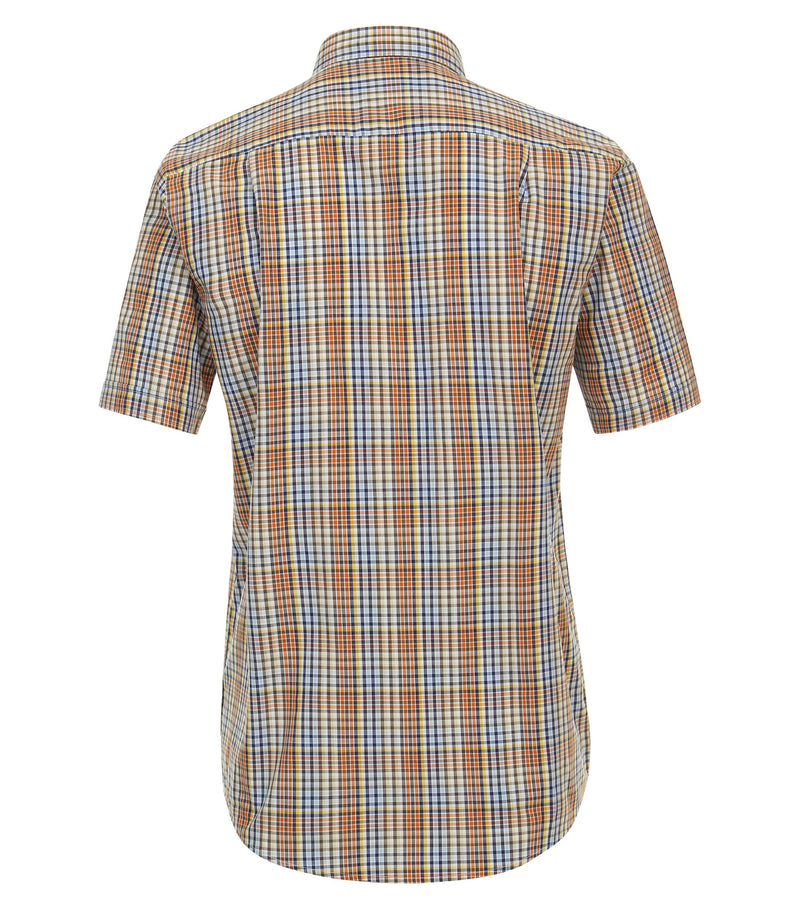 Check Short Sleeve Shirt - Terra