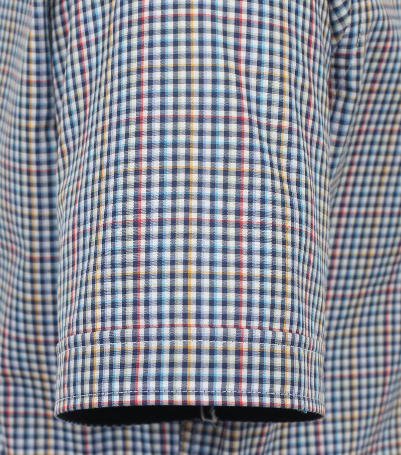 Check Short Sleeve Shirt - Blue