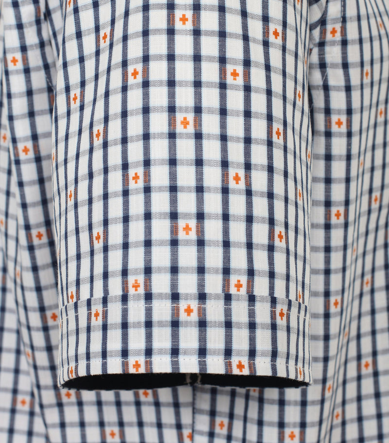 Check Short Sleeve Shirt - Blue