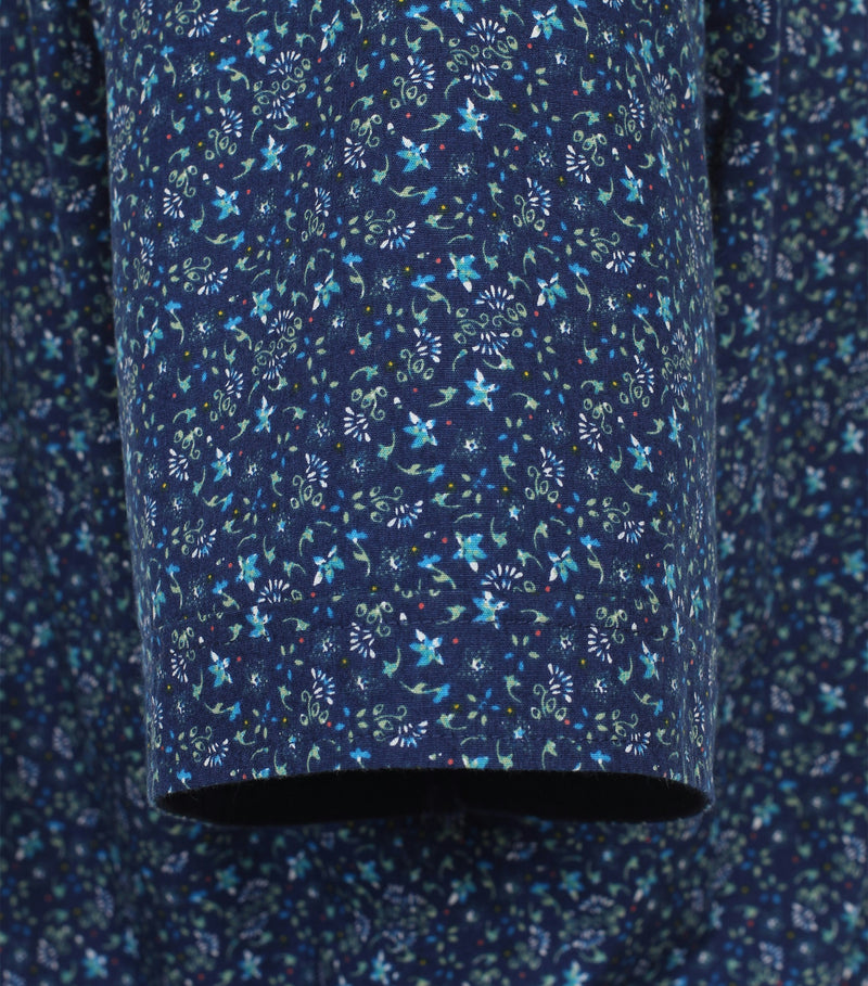 Print Short Sleeve Shirt - Blue