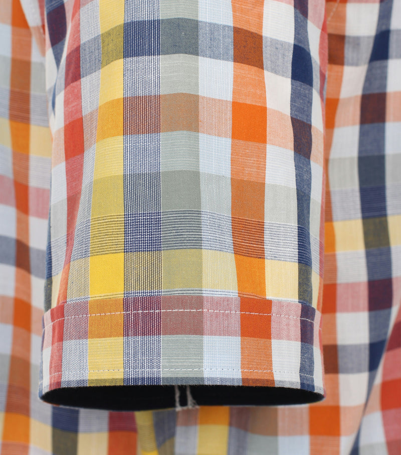 Check Short Sleeve Shirt - Terra