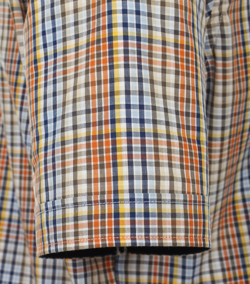 Check Short Sleeve Shirt - Terra