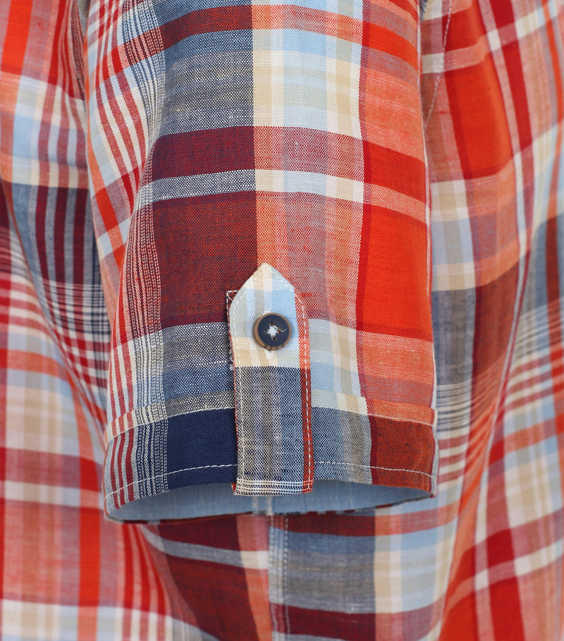 Check Short Sleeve Shirt - Red