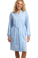 Sky Zebra Wrap - Blue