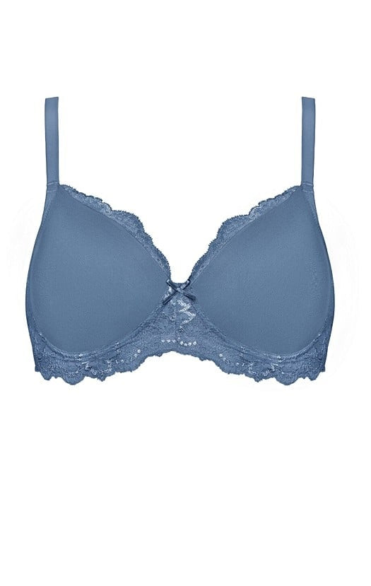Indie Lace bra - Petrol Blue
