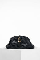 Indigo Oversized Clutch - Black