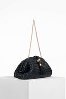 Indigo Oversized Clutch - Black