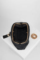 Indigo Oversized Clutch - Black