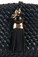 Indigo Oversized Clutch - Black