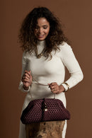 Indigo Oversized Clutch - Cherry
