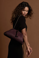 Indigo Oversized Clutch - Cherry