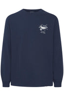 Iggy Round Neck Jumper - Insignia Blue