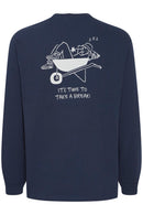 Iggy Round Neck Jumper - Insignia Blue