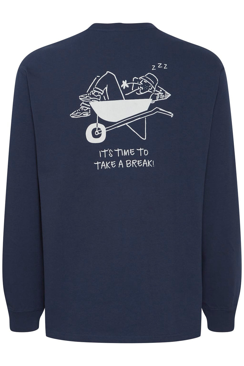 Iggy Round Neck Jumper - Insignia Blue