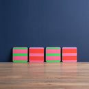 Stripe Print Pack of 4 Coasters