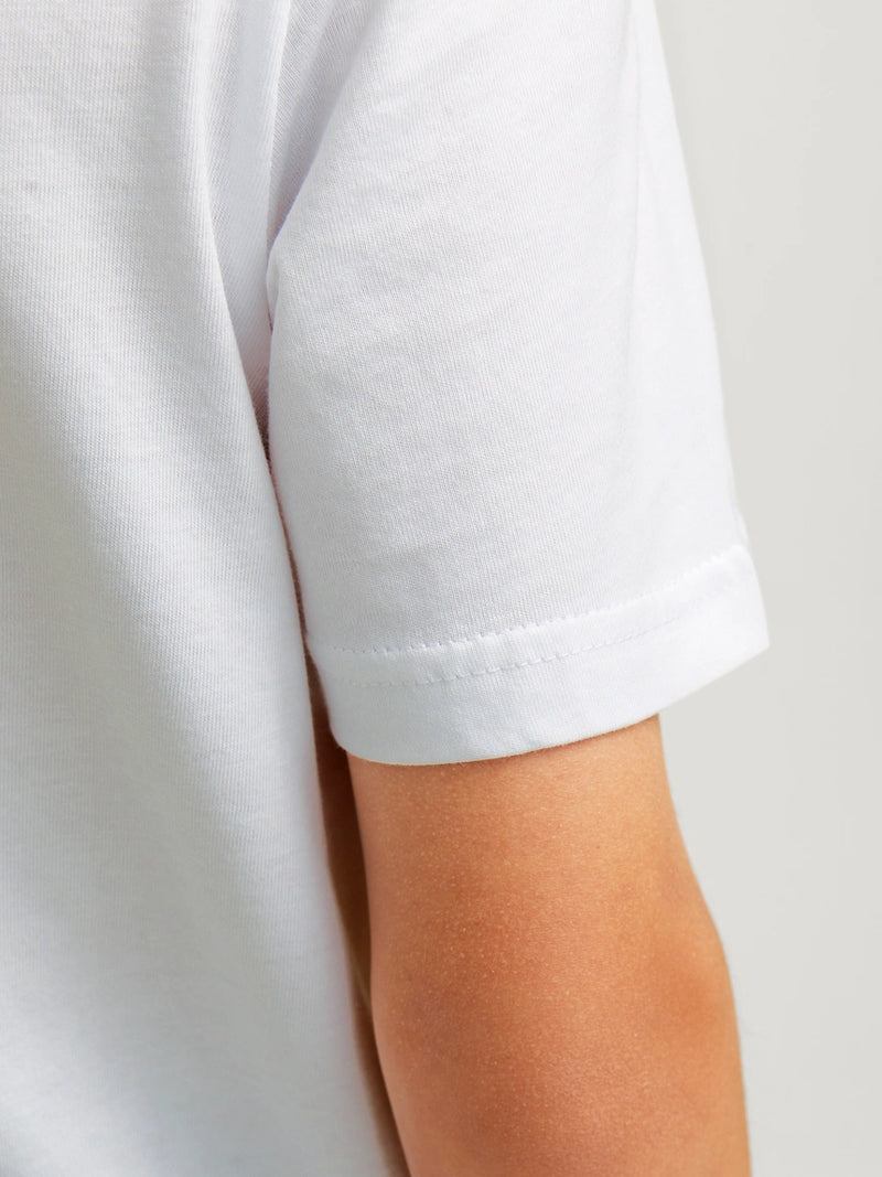Logo Round Neck T-Shirt - White