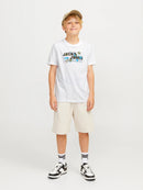 Logo Round Neck T-Shirt - White