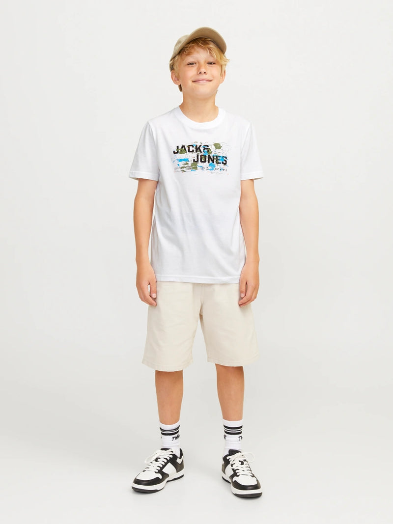 Logo Round Neck T-Shirt - White