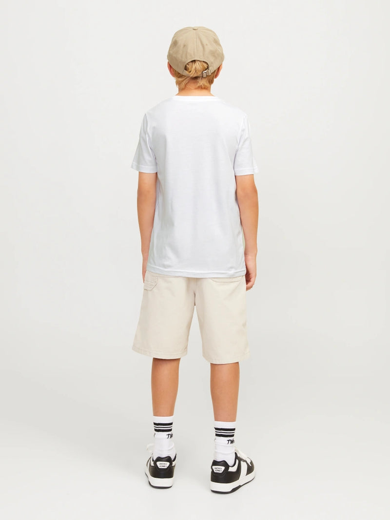 Logo Round Neck T-Shirt - White
