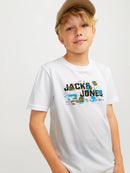 Logo Round Neck T-Shirt - White