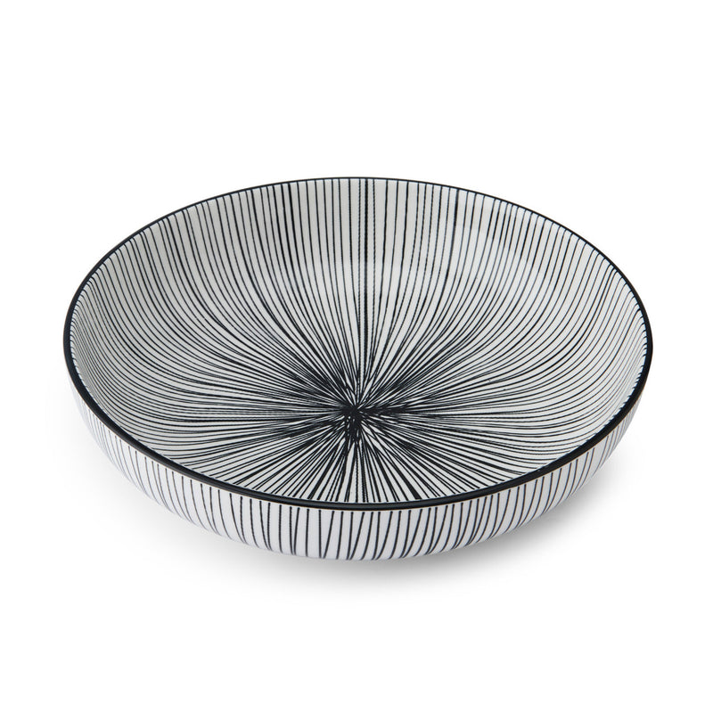 Black Stripe Bowl 21cm