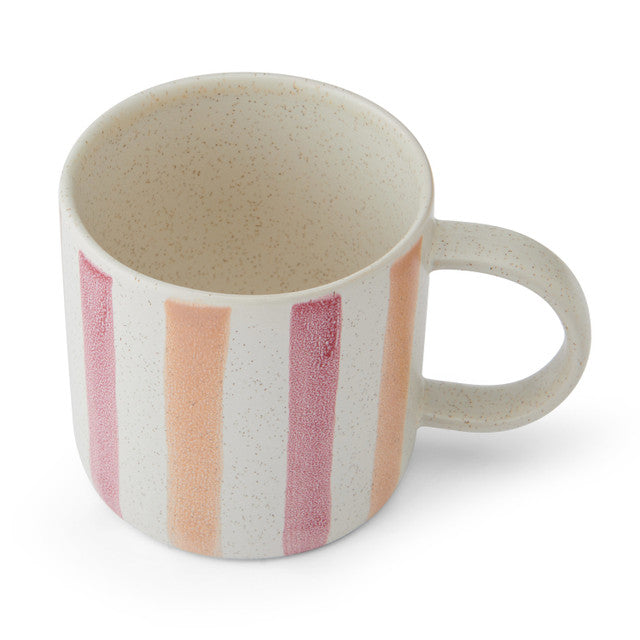 Pink and Red Stripe Mug