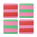 Stripe Print Pack of 4 Coasters