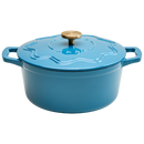Enamelled Cast Iron 26cm Casserole - Blue
