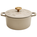 Enamelled Cast Iron 20cm Casserole - Mushroom