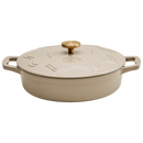 Enamelled Cast Iron 28cm Shallow Casserole - Mushroom