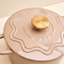 Enamelled Cast Iron 20cm Casserole - Mushroom