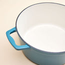 Enamelled Cast Iron 26cm Casserole - Blue