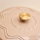 Enamelled Cast Iron 26cm Round Casserole - Mushroom