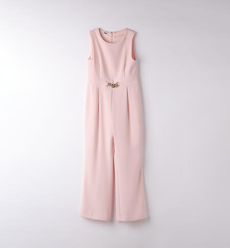 Short Sleeve Jumpsuit - Pink