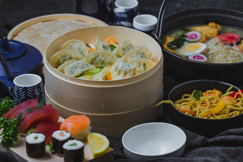 World of Flavours 20cm Oriental Bamboo Steamer