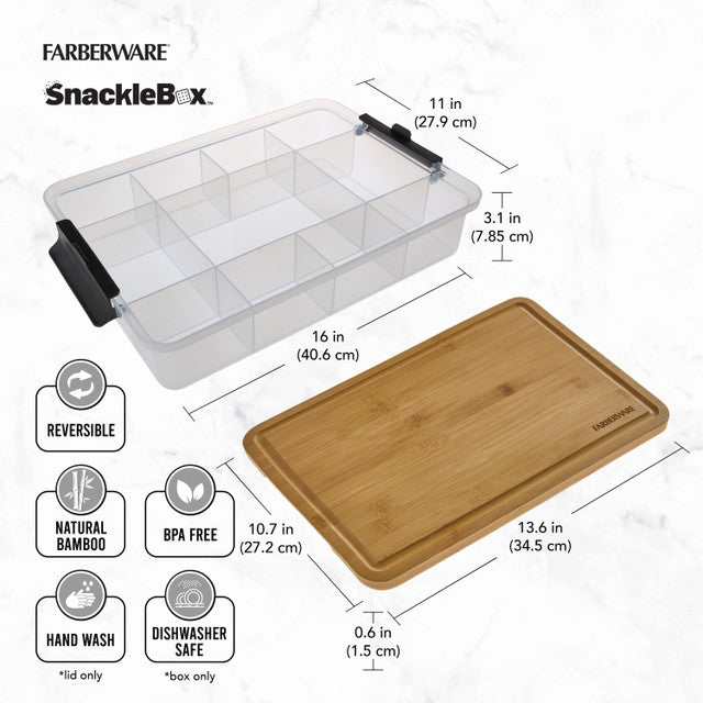 SnackleBox Bamboo Board and Box - 30 x 40.5CM