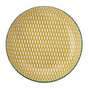 Green Leafy Pattern Stoneware Bowl