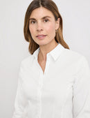 Timeless Cool Plain Blouse - White/white