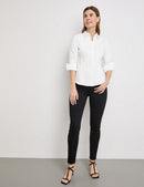 Timeless Cool Plain Blouse - White/white