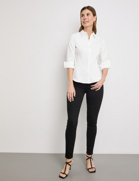 Timeless Cool Plain Blouse - White/white