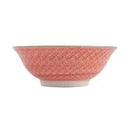 Grey Floral Stoneware Ramen Bowl - 21cm