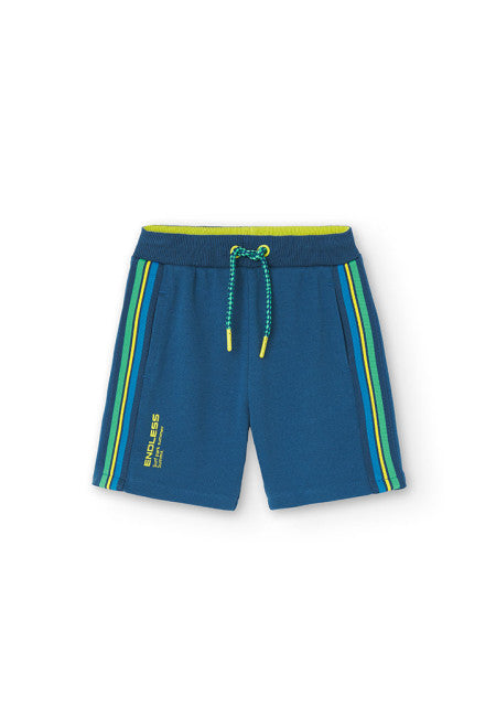 Fleece Bermuda Shorts - Indigo