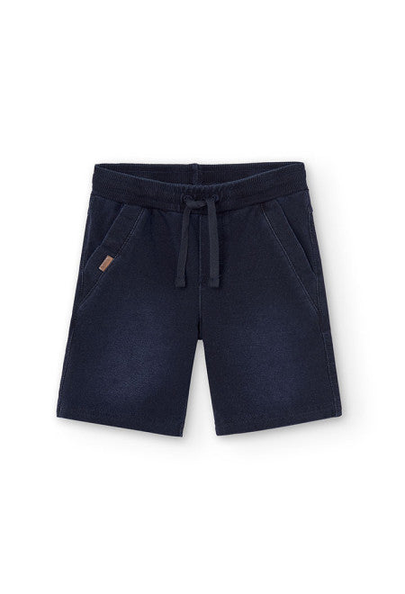 Fleece Bermuda Shorts - Dark Blue