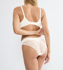 Body Make-Up Lace Highleg Tai - Ecru White