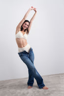 Body Make Up Illusion Curve Underwire Bra - Ecru White